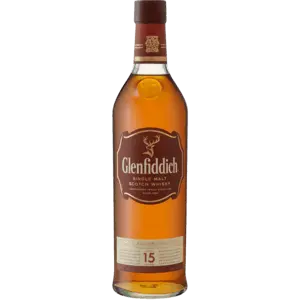 Glenfiddich 15-Year-Old Single Malt Scotch – 750Ml Solera-Vatted Whisky 1
