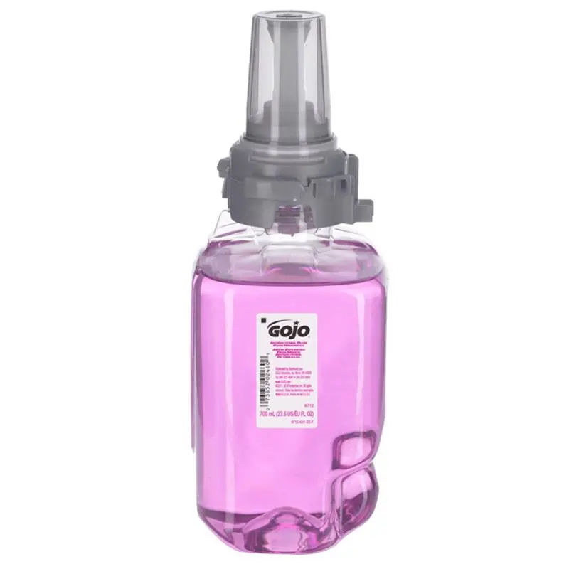 Gojo Antibacterial Plum Foam Handwash – Skin-Safe Formula, 700 Ml Refills (Case Of 4) 1