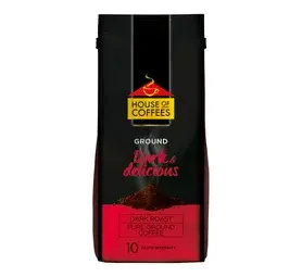 House Of Coffees Dark & Delicious Ground Coffee – 12 × 250G 1