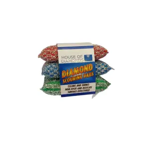 House Of Diamond Non-Scratch Scouring Pads – Pack Of 3 1