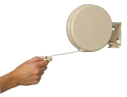 Household Essentials 40-Foot Retractable Clothesline With Wall Mount 1