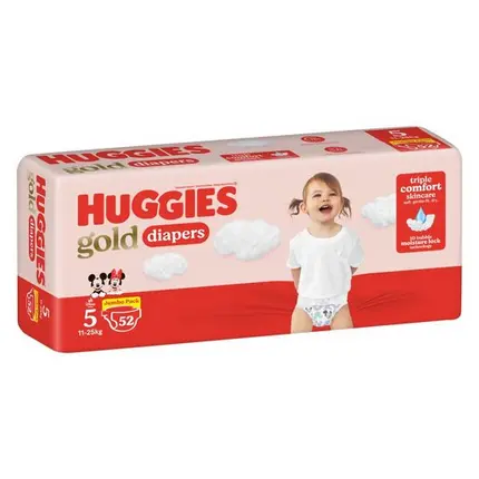 Huggies Gold Diapers Size 5 (15Kg+) – Jumbo Pack Of 58 1