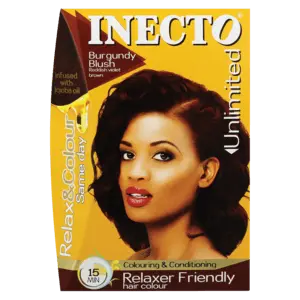 Inecto Burgundy Blush Hair Colour Kit – Reddish-Violet Brown, 130Ml 1