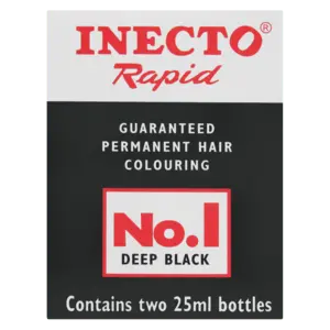 Inecto Rapid Deep Black Hair Colour – 25Ml 1