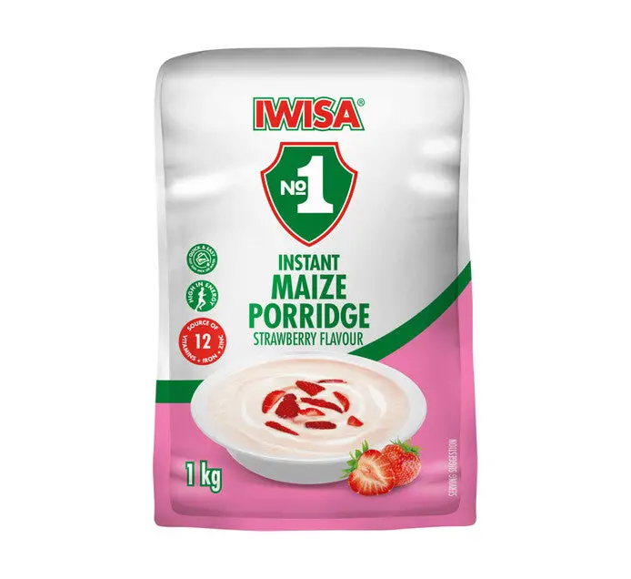 Iwisa Strawberry Instant Breakfast Porridge – 1Kg Pack 1