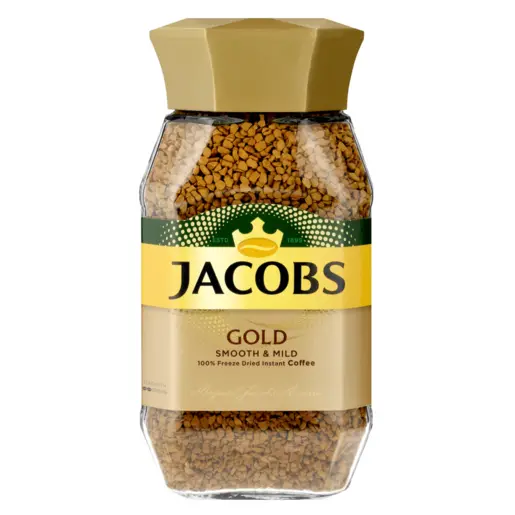 Jacobs Gold 100% Freeze-Dried Instant Coffee – 200G Jar 1