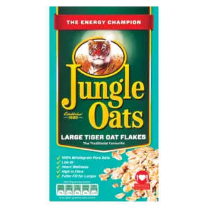 Jungle Oats Large Tiger Oat Flakes Porridge – 1Kg 1