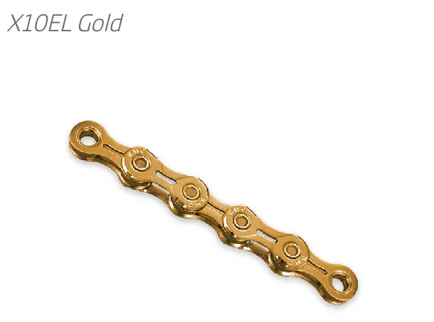 Kmc X10El Gold 10-Speed High-Performance Bike Chain 1