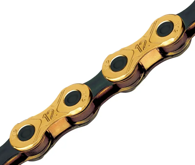 Kmc X12 Titanium-Gold Bicycle Chain – 126 Links 1