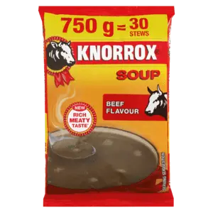 Knorrox Beef Instant Soup – 750G Re-Sealable Bag 1