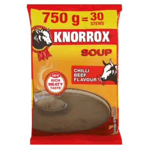 Knorrox Chilli Beef Instant Soup – 750G Re-Sealable Bag 1