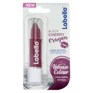 Labello Black Cherry Crayon Lip Balm – Tinted 3G Conditioning Stick 1