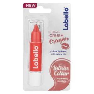 Labello Coral Crush Crayon Lip Balm – Vibrant 3G Lip Color & Care 1