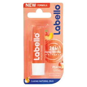 Labello Peach Shine Lip Balm – Hydrating 4.8G Tube 1