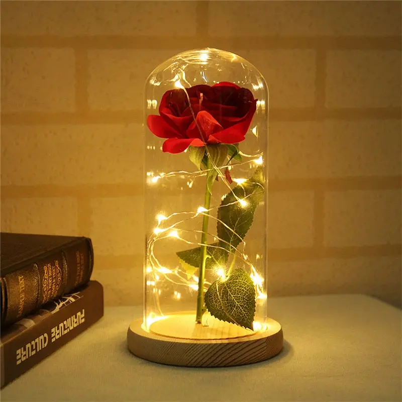 Led Flashing Single Rose – Battery-Powered Romantic Table Decor 1