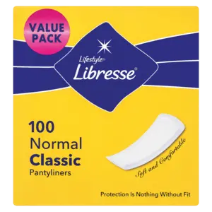 Libresse Normal Classic Pantyliners – Unscented – 100-Count Pack 1