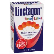 Linctagon Cherry-Flavoured Throat Soothing Lollipops For Kids (12 Count) 1