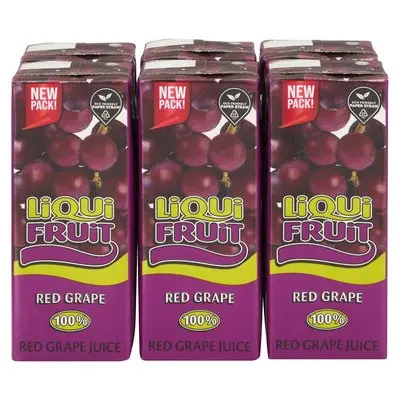 Liqui-Fruit Red Grape Flavour Juice Blend – 6 × 200 Ml 1