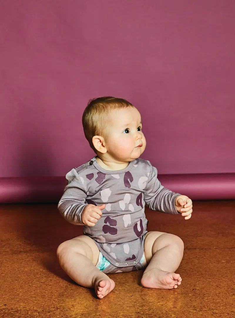 Little Flock Of Horrors Riley Bodysuit – Lavender Roar Design 1