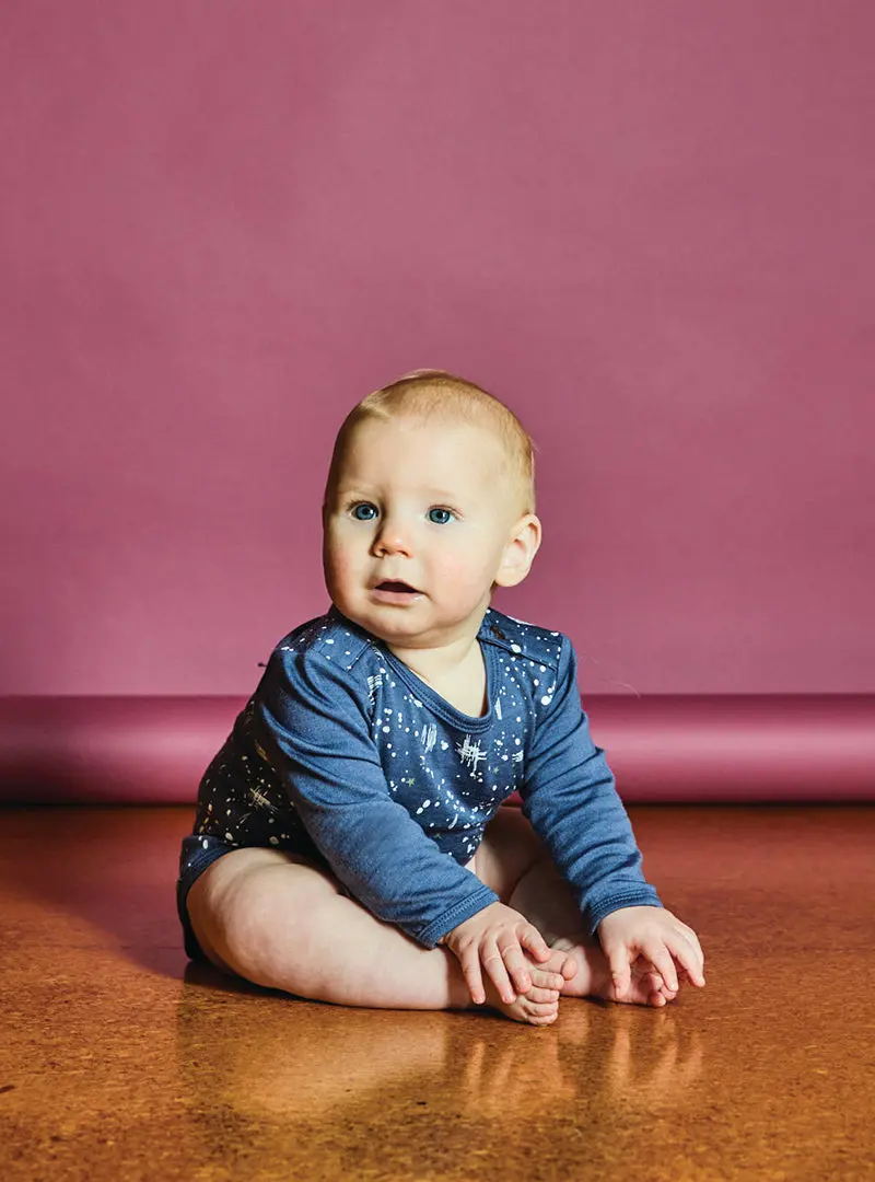 Little Flock Of Horrors Riley Bodysuit – Storm Scribble Print 1
