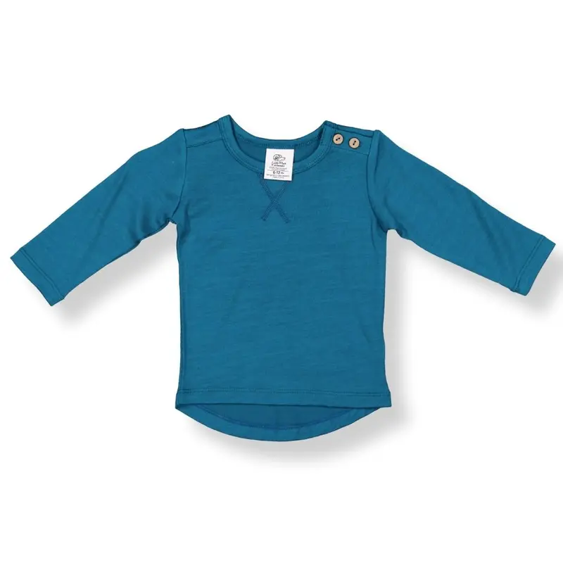 Little Flock Of Horrors Wyatt Long-Sleeve Tee – Jade Green 1