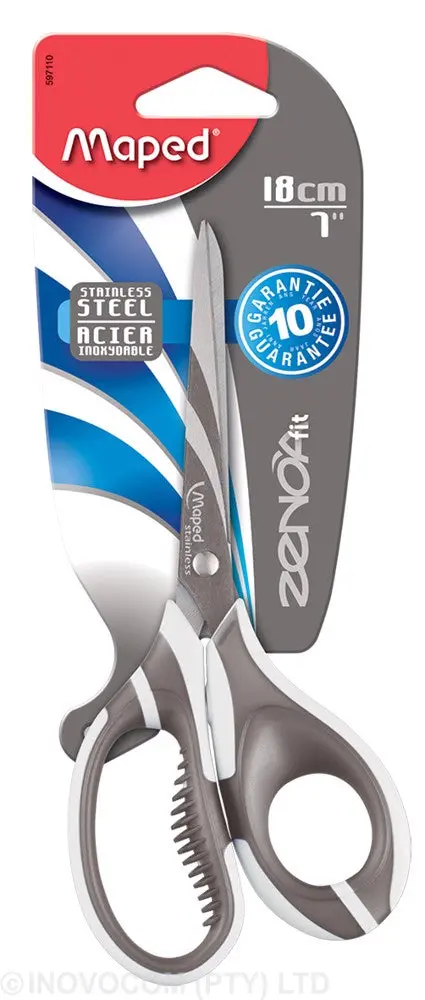 Maped Zenoa Fit Asymmetrical Scissors – 18Cm Ergonomic Design 1