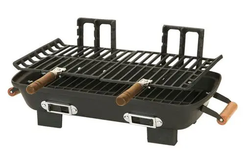 Marsh Allen Cast Iron Hibachi Grill – Portable Charcoal Bbq For Outdoor Cooking 1