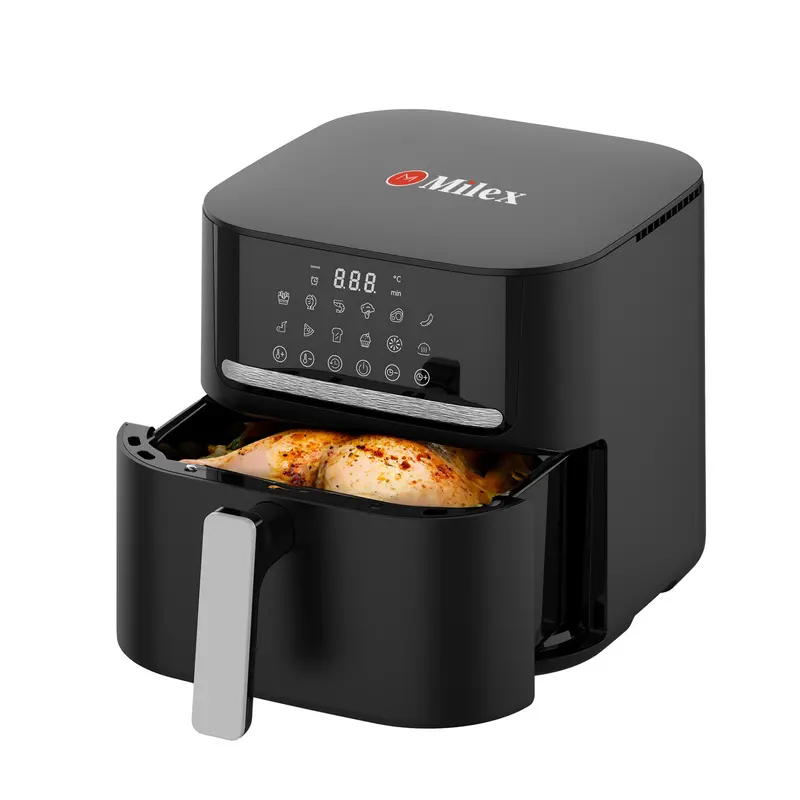 Milex 7L Digital Air Fryer – Black Countertop Fryer With Preset Functions 1