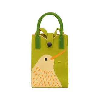 Mini Crossbody Bag – Kiwi Green Print With Matching Handle 1