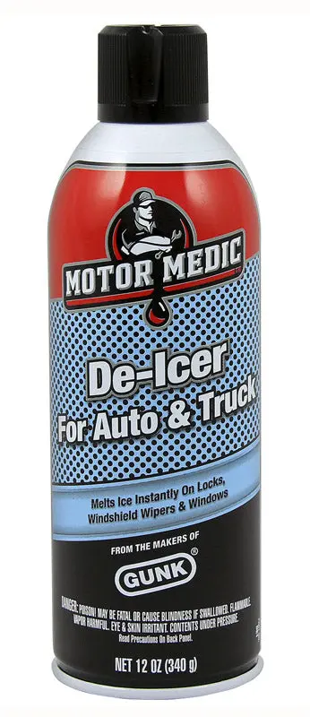 Motor Medic De-Icer Aerosol Spray – 12 Oz Fast-Thaw Formula (De1), Case Of 12 1