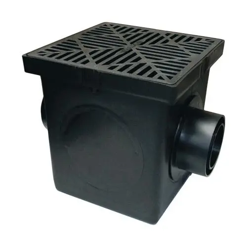 Nds 9-Inch Catch Basin Kit With Black Drain Grate (Model 900Bkit) 1