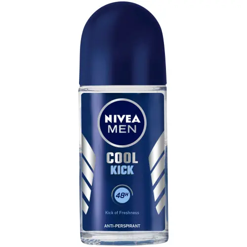 Nivea Men Cool Kick Roll-On Antiperspirant – Long-Lasting Freshness (50Ml) 1