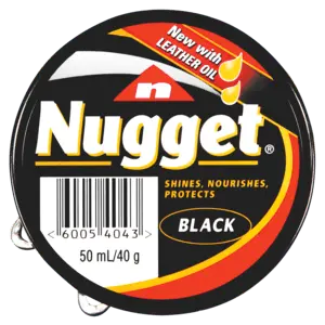 Nugget Black Shoe Polish – 50Ml Compact Touch-Up Size 1