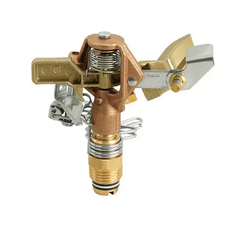 Orbit 1–2-Inch Brass Impact Sprinkler – Heavy-Duty Rotating Water Distributor (55032) 1