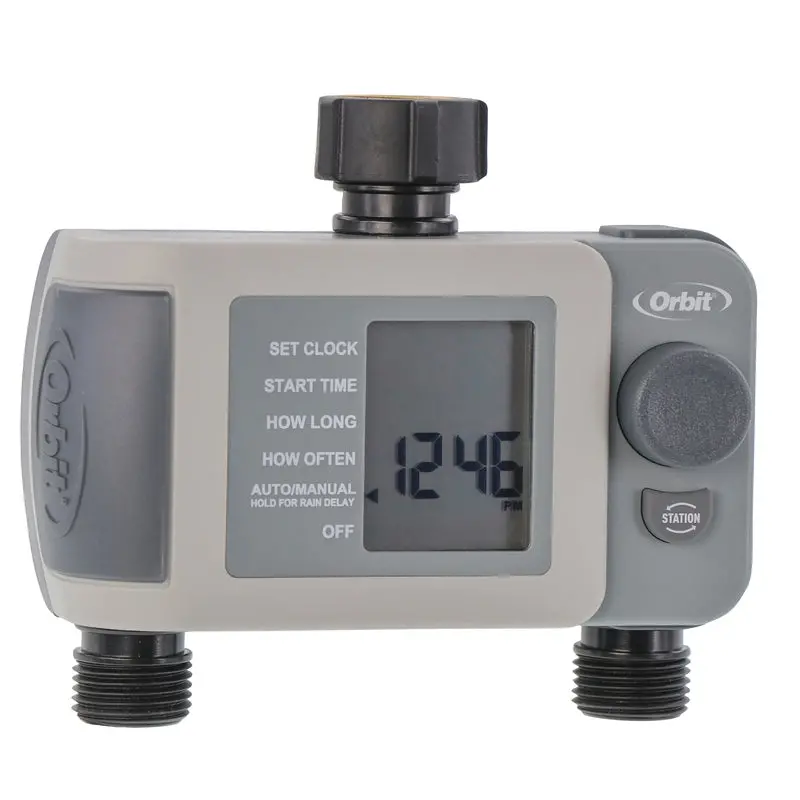 Orbit 2-Zone Programmable Sprinkler Timer With Rain Delay Feature 1