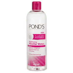 Pond'S Flawless Radiance 3-In-1 Brightening Micellar Water – 400Ml Gentle Cleanser, Makeup Remover & Toner 1