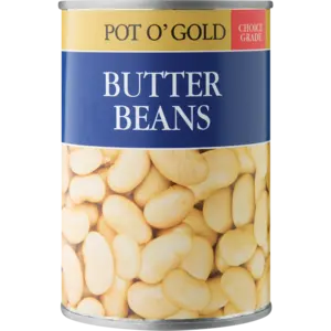 Pot O' Gold Butter Beans – 400G Can 1