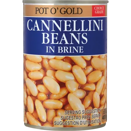 Pot O' Gold Canellini Beans In Brine – 400G Mild, Tender White Beans 1