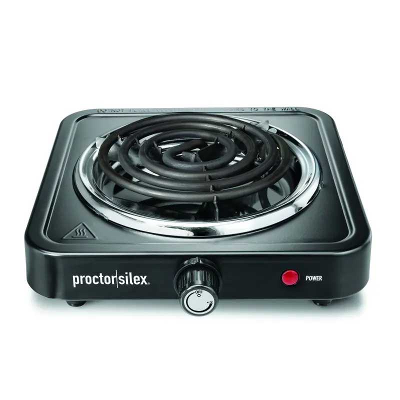 Proctor Silex Single-Burner Cooktop – Stainless Steel Tabletop Range (34105) 1