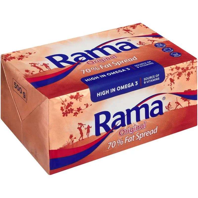 Rama Bake Margarine Block – 500G Plant-Based Baking Butter Substitute 1
