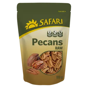 Raw Pecan Nuts – Safari Brand, 100G 1