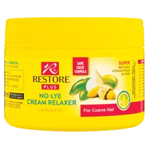 Restore Plus No-Lye Cream Relaxer With Almond Oil For Coarse Hair – 250Ml 1