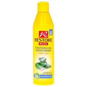 Restore Plus Soothing Oil & Aloe Vera Moisturizer For Sensitive Scalps – 250Ml 1