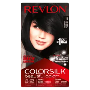 Revlon Colorsilk Soft Black Hair Color With Keratin – Nourishing Permanent Dye 1