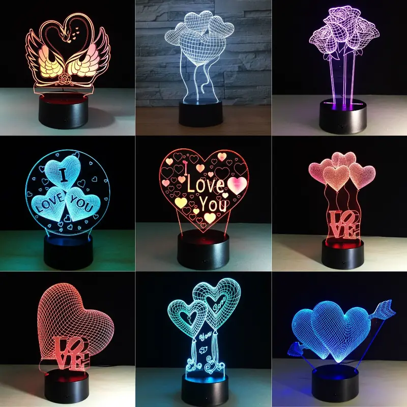 Rgb Color-Changing Led Night Light – Touch-Controlled Bedside Ambient Lamp 1