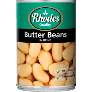 Rhodes Butter Beans In Brine – 410G Can 1