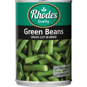 Rhodes Cross-Cut Green Beans In Brine – 410G Tin 1