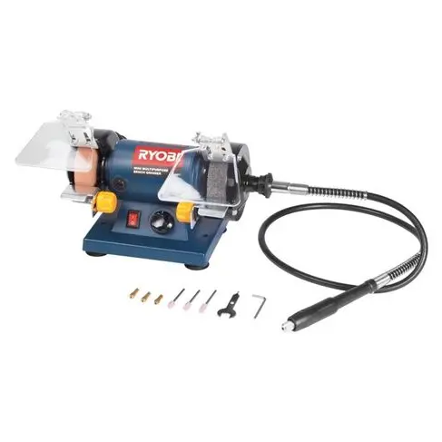 Ryobi 120W Compact Bench Grinder For Precision Work 1