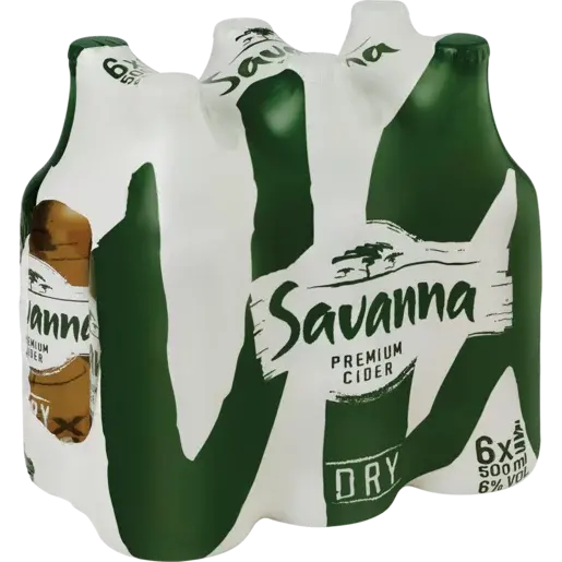 Savanna Dry Cider – 6-Pack Of 500Ml Glass Bottles 1