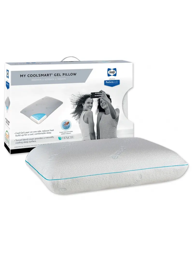 Sealy My Coolsmart Gel-Infused Memory Foam Pillow – Temperature-Regulating Design 1